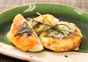 チーズ入り白玉のお焼き